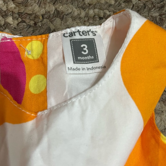 Baby 3 Month Floral Dress & Diaper Cover Set - Picture 4 of 4